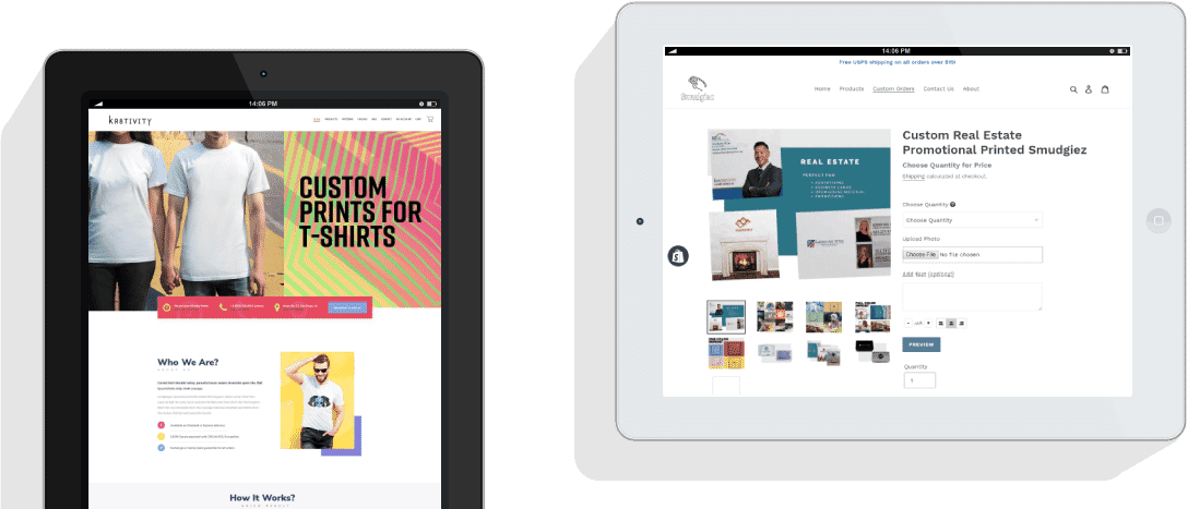 ecommerce website development portfolio